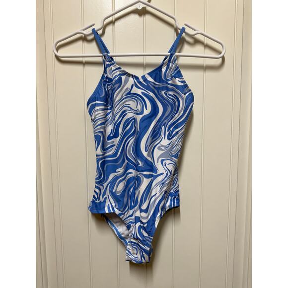 Kanu Surf Hurricane Beach Sport UPF 50+ 1-Piece Swimsuit, Gigi Blue, 12 Years - Picture 4 of 6